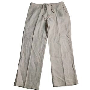 3199 Tasso Elba‎ Island 100% Linen Men's Pants 38x32